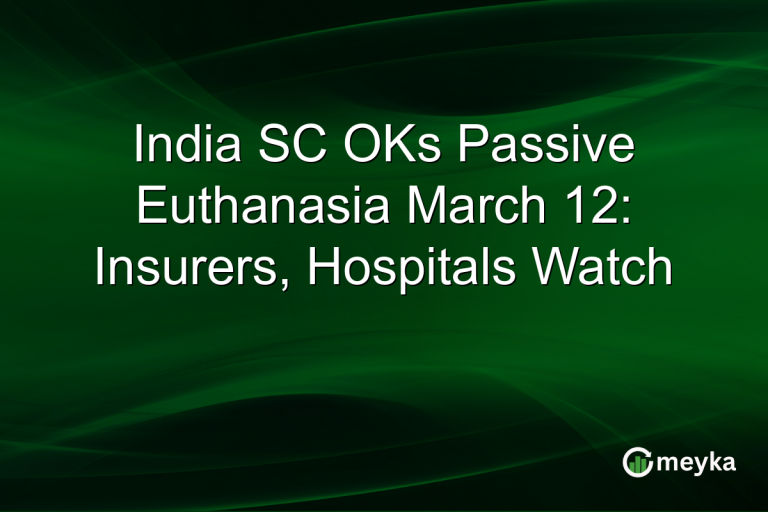 India SC OKs Passive Euthanasia March 12: Insurers, Hospitals Watch