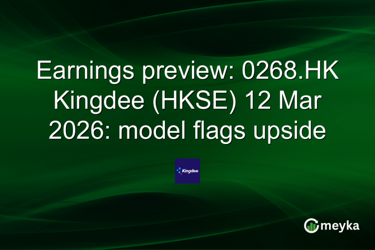 Earnings preview: 0268.HK Kingdee (HKSE) 12 Mar 2026: model flags upside