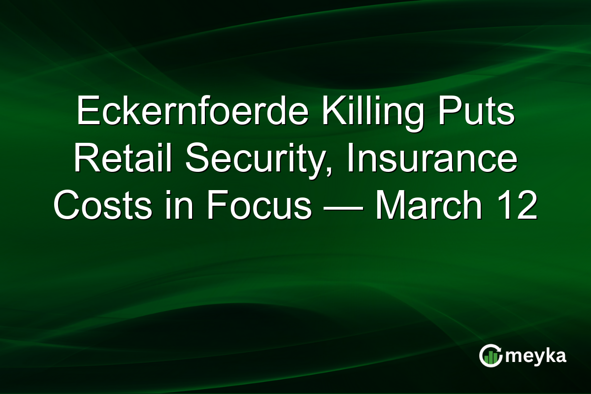 Eckernfoerde Killing Puts Retail Security, Insurance Costs in Focus — March 12