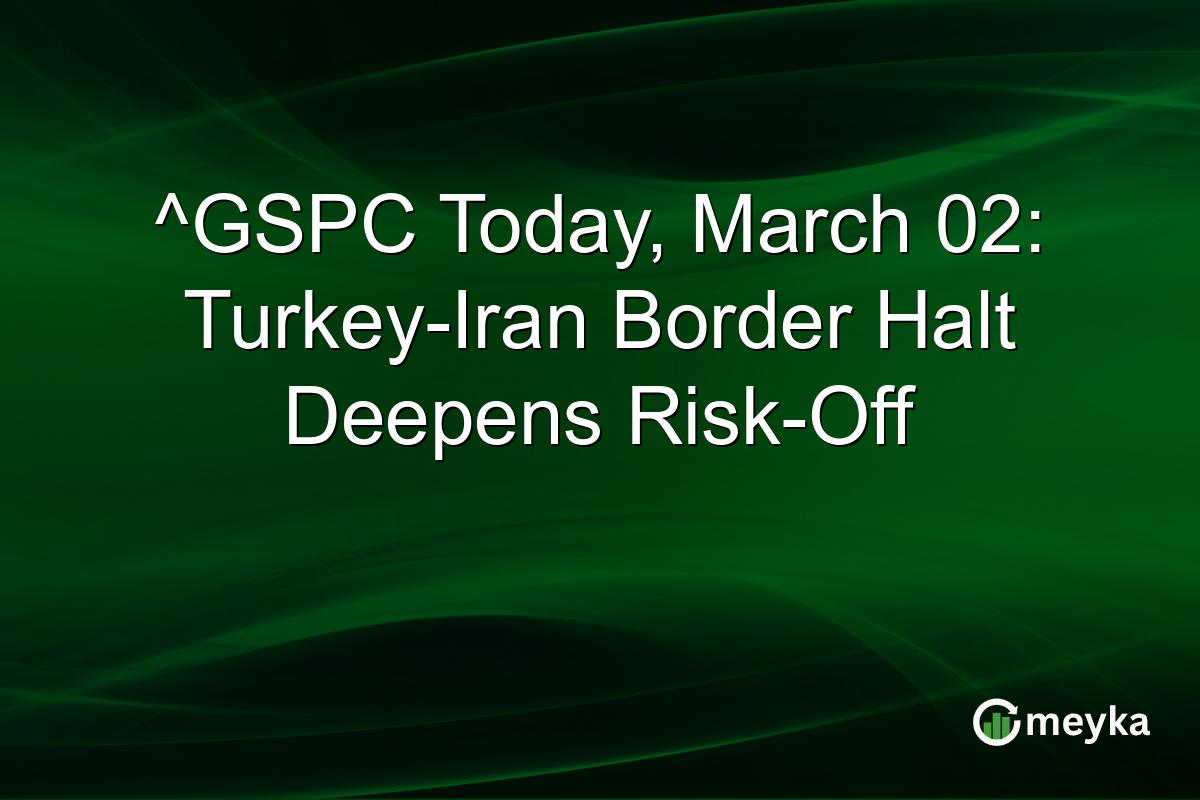 ^GSPC Today, March 02: Turkey-Iran Border Halt Deepens Risk-Off