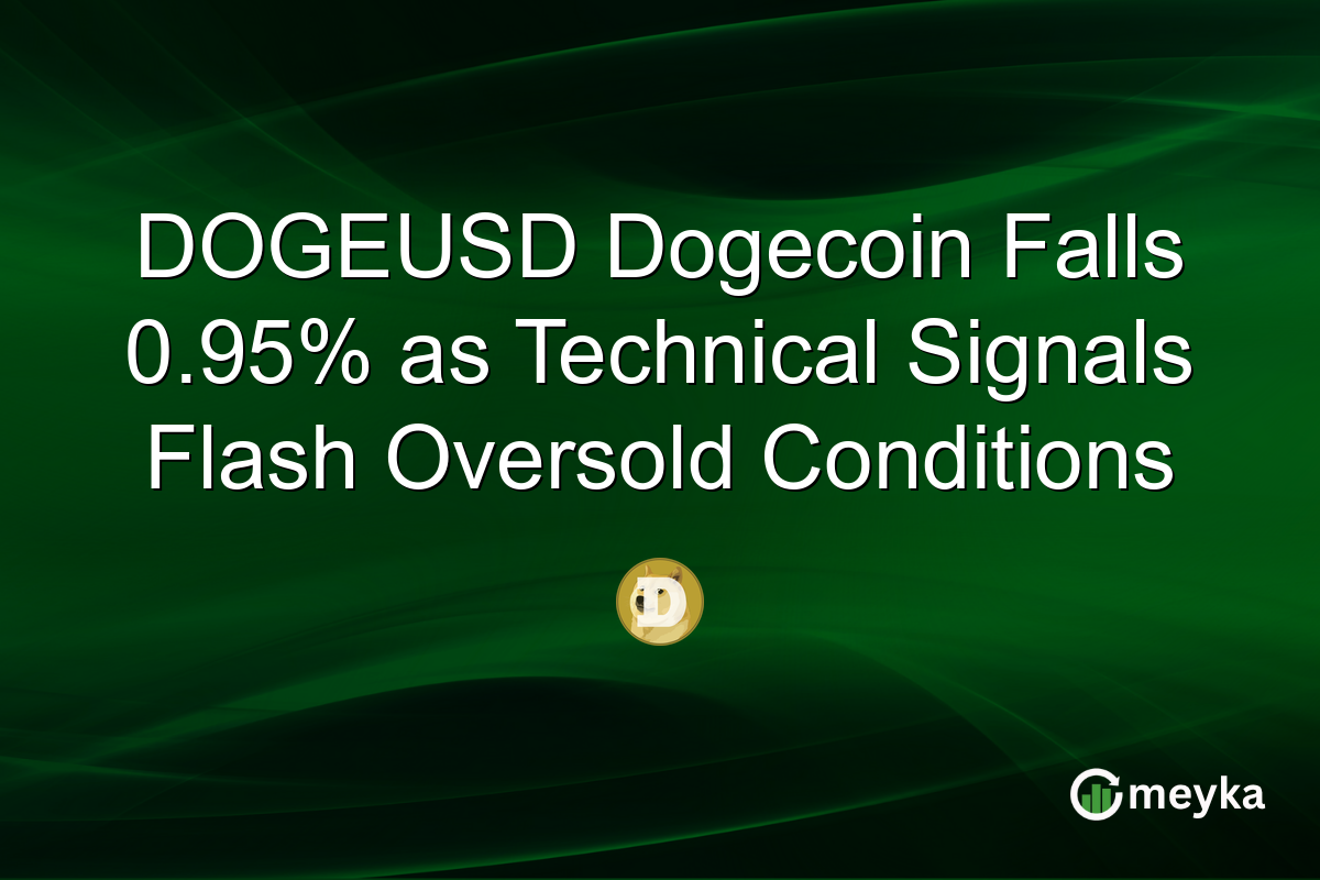 DOGEUSD Dogecoin Falls 0.95% as Technical Signals Flash Oversold Conditions