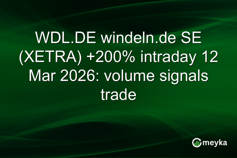 WDL.DE windeln.de SE (XETRA) +200% intraday 12 Mar 2026: volume signals trade