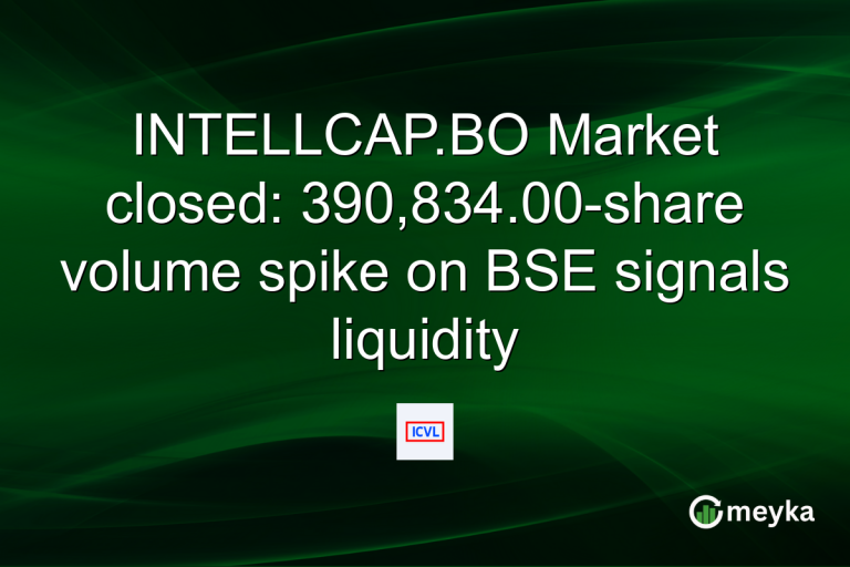 INTELLCAP.BO Market closed: 390,834.00-share volume spike on BSE signals liquidity