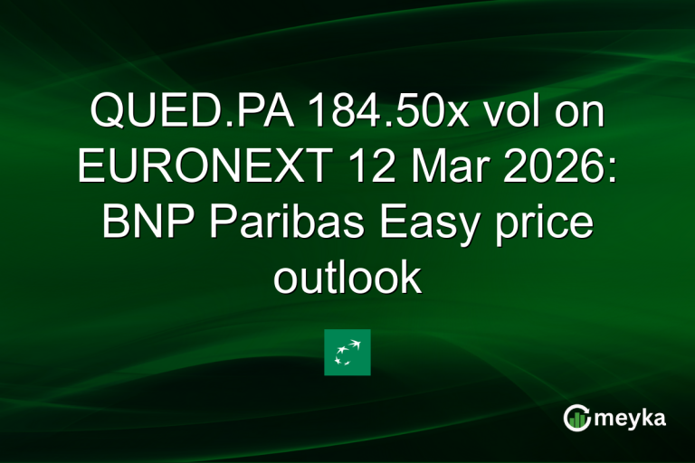 QUED.PA 184.50x vol on EURONEXT 12 Mar 2026: BNP Paribas Easy price outlook