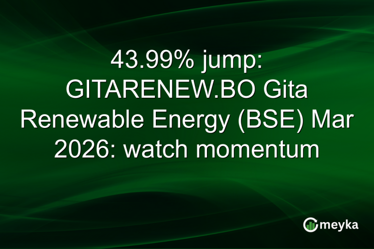 43.99% jump: GITARENEW.BO Gita Renewable Energy (BSE) Mar 2026: watch momentum