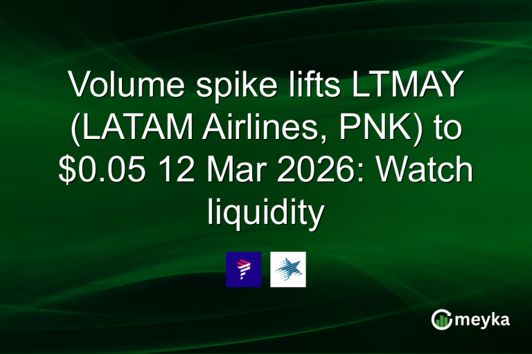 Volume spike lifts LTMAY (LATAM Airlines, PNK) to $0.05 12 Mar 2026: Watch liquidity