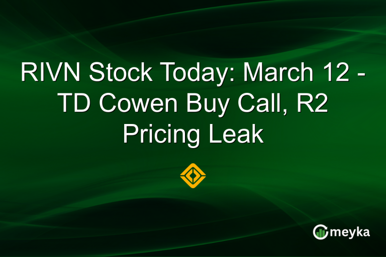 RIVN Stock Today: March 12 - TD Cowen Buy Call, R2 Pricing Leak