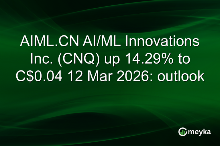 AIML.CN AI/ML Innovations Inc. (CNQ) up 14.29% to C$0.04 12 Mar 2026: outlook