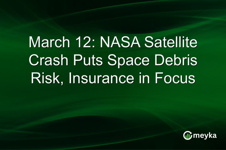 March 12: NASA Satellite Crash Puts Space Debris Risk, Insurance in Focus