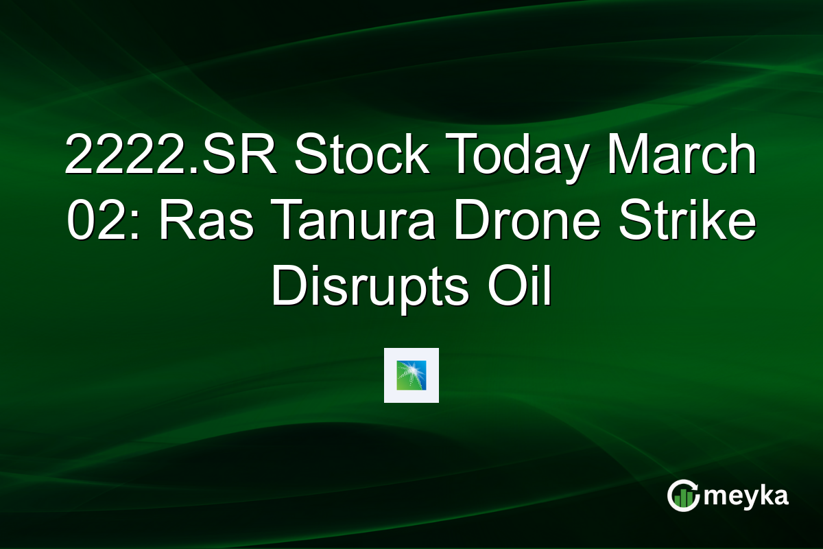 2222.SR Stock Today March 02: Ras Tanura Drone Strike Disrupts Oil