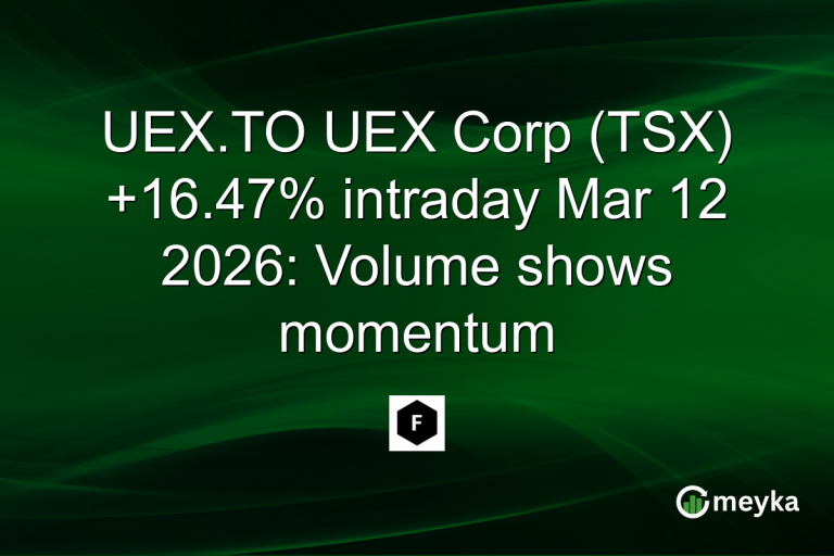 UEX.TO UEX Corp (TSX) +16.47% intraday Mar 12 2026: Volume shows momentum