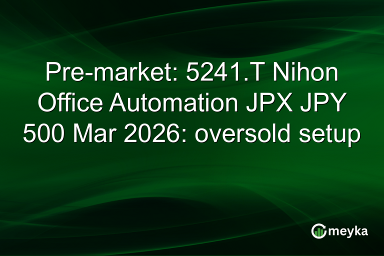 Pre-market: 5241.T Nihon Office Automation JPX JPY 500 Mar 2026: oversold setup