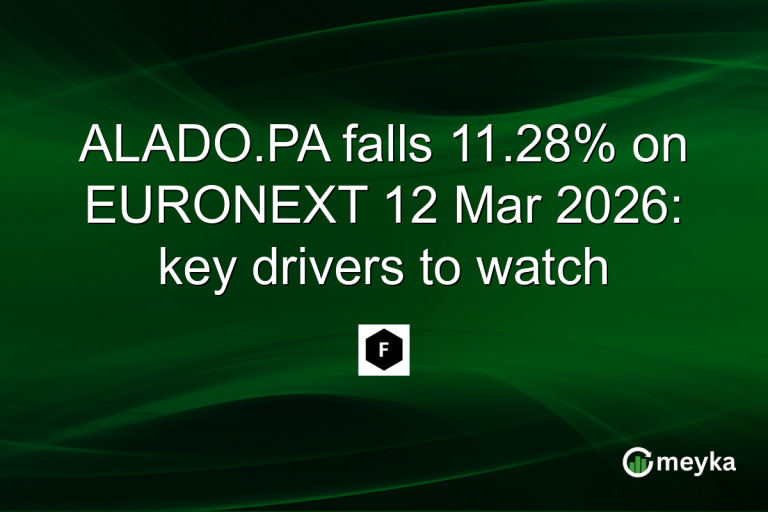 ALADO.PA falls 11.28% on EURONEXT 12 Mar 2026: key drivers to watch