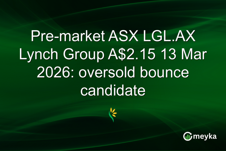 Pre-market ASX LGL.AX Lynch Group A$2.15 13 Mar 2026: oversold bounce candidate