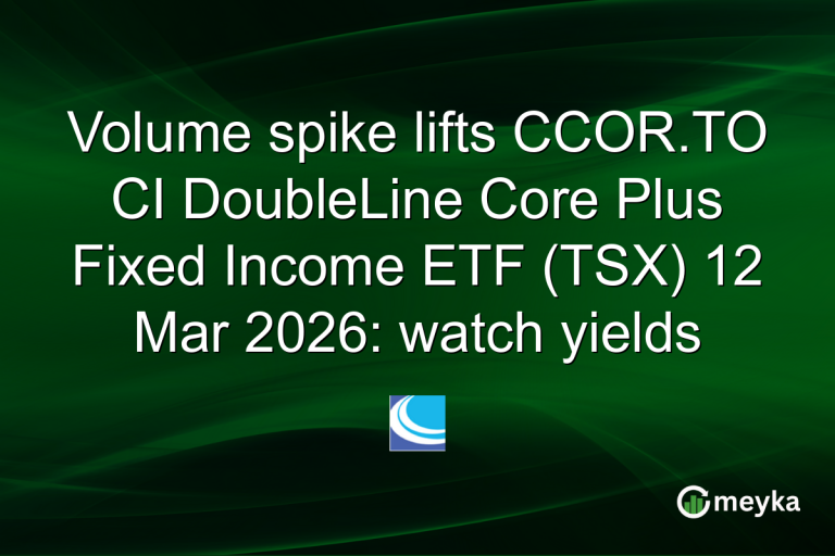 Volume spike lifts CCOR.TO CI DoubleLine Core Plus Fixed Income ETF (TSX) 12 Mar 2026: watch yields