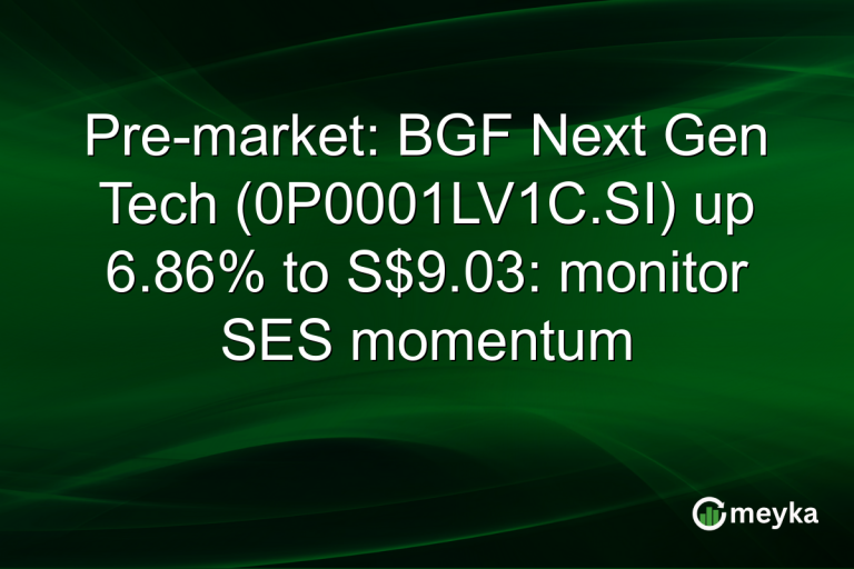 Pre-market: BGF Next Gen Tech (0P0001LV1C.SI) up 6.86% to S$9.03: monitor SES momentum