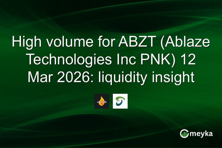High volume for ABZT (Ablaze Technologies Inc PNK) 12 Mar 2026: liquidity insight