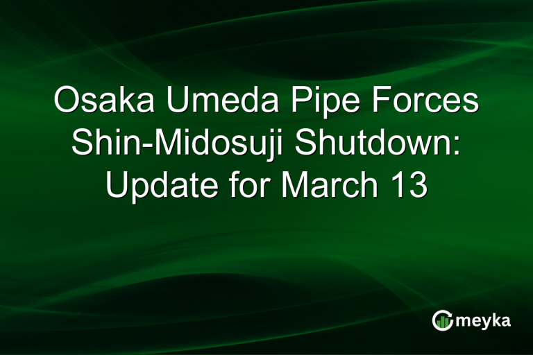 Osaka Umeda Pipe Forces Shin-Midosuji Shutdown: Update for March 13
