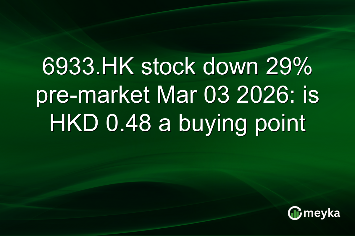 6933.HK stock down 29% pre-market Mar 03 2026: is HKD 0.48 a buying point