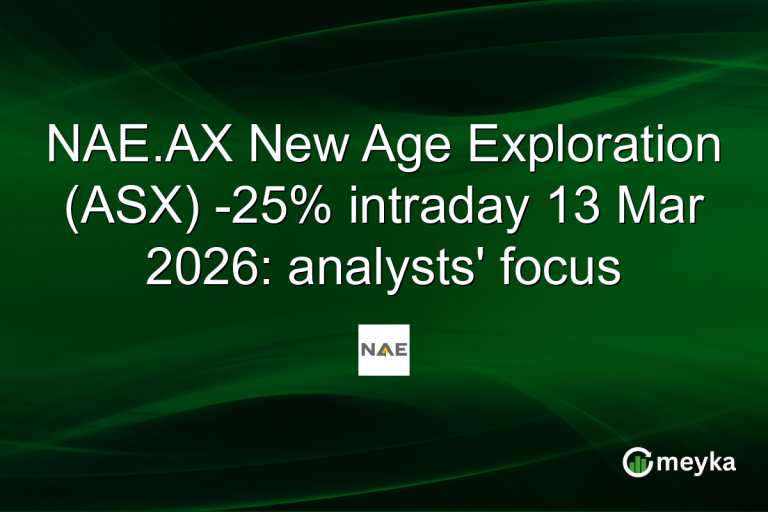 NAE.AX New Age Exploration (ASX) -25% intraday 13 Mar 2026: analysts' focus