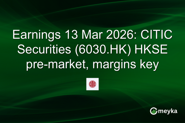 Earnings 13 Mar 2026: CITIC Securities (6030.HK) HKSE pre-market, margins key