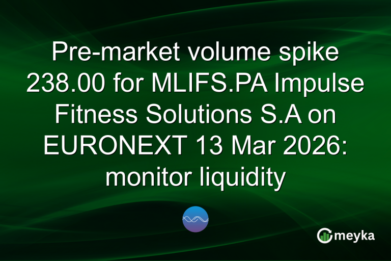 Pre-market volume spike 238.00 for MLIFS.PA Impulse Fitness Solutions S.A on EURONEXT 13 Mar 2026: monitor liquidity