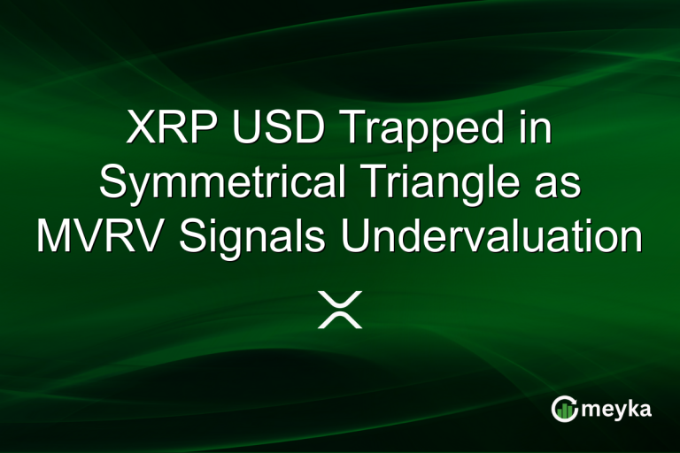XRP USD Trapped in Symmetrical Triangle as MVRV Signals Undervaluation