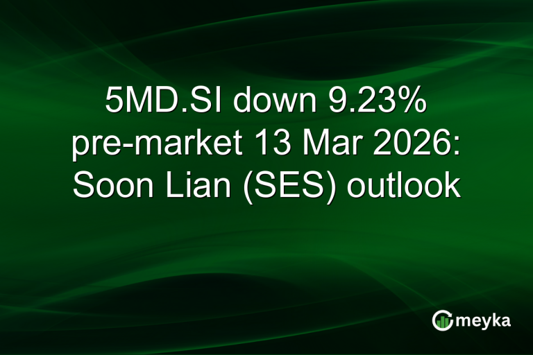 5MD.SI down 9.23% pre-market 13 Mar 2026: Soon Lian (SES) outlook