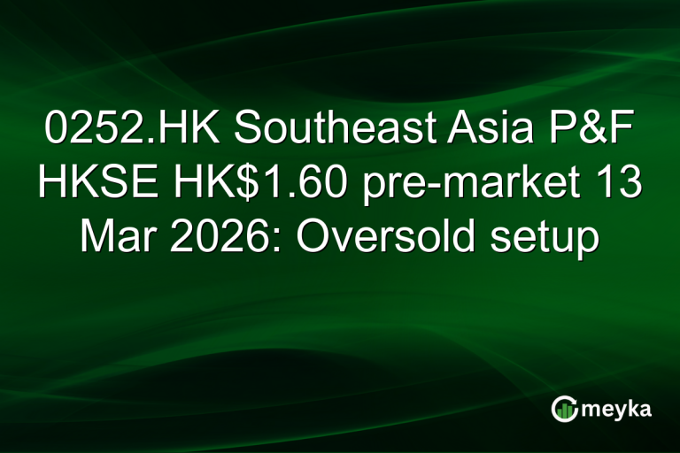 0252.HK Southeast Asia P&F HKSE HK$1.60 pre-market 13 Mar 2026: Oversold setup