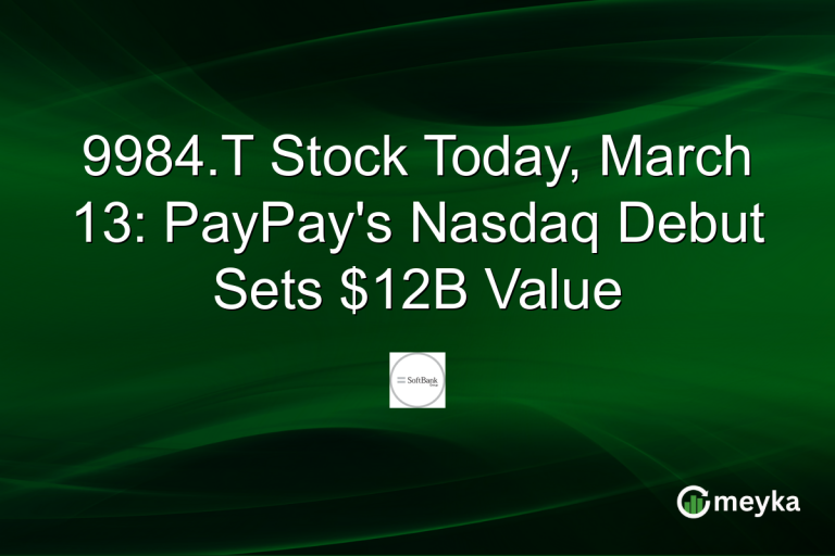9984.T Stock Today, March 13: PayPay's Nasdaq Debut Sets $12B Value