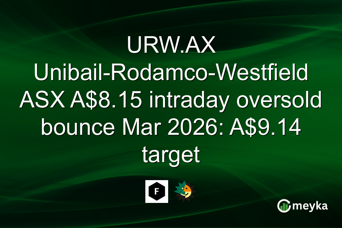 URW.AX Unibail-Rodamco-Westfield ASX A$8.15 intraday oversold bounce Mar 2026: A$9.14 target