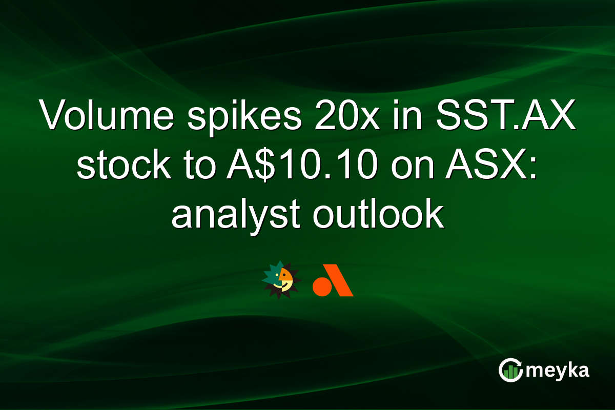 Volume spikes 20x in SST.AX stock to A$10.10 on ASX: analyst outlook