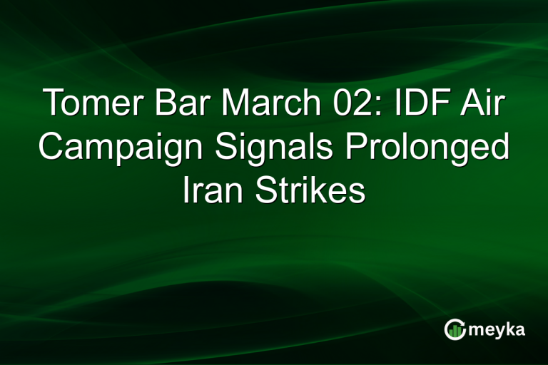 Tomer Bar March 02: IDF Air Campaign Signals Prolonged Iran Strikes