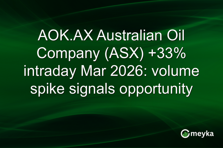AOK.AX Australian Oil Company (ASX) +33% intraday Mar 2026: volume spike signals opportunity