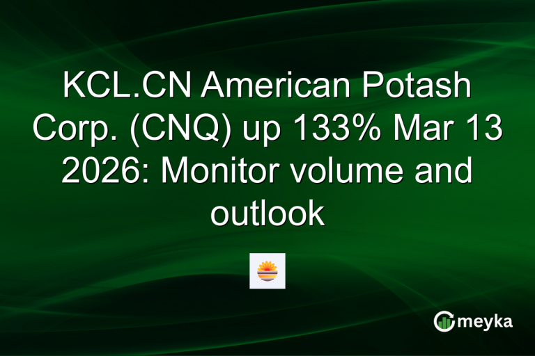 KCL.CN American Potash Corp. (CNQ) up 133% Mar 13 2026: Monitor volume and outlook