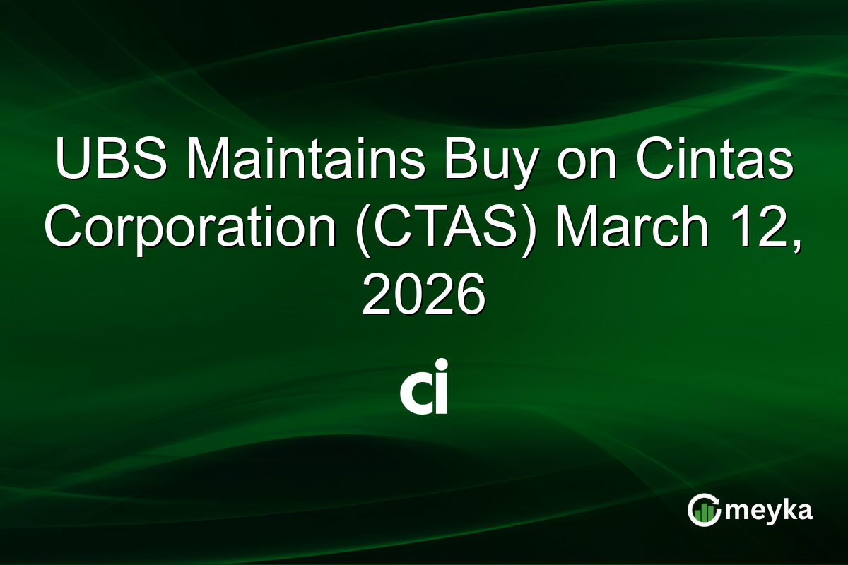 UBS Maintains Buy on Cintas Corporation (CTAS) March 12, 2026