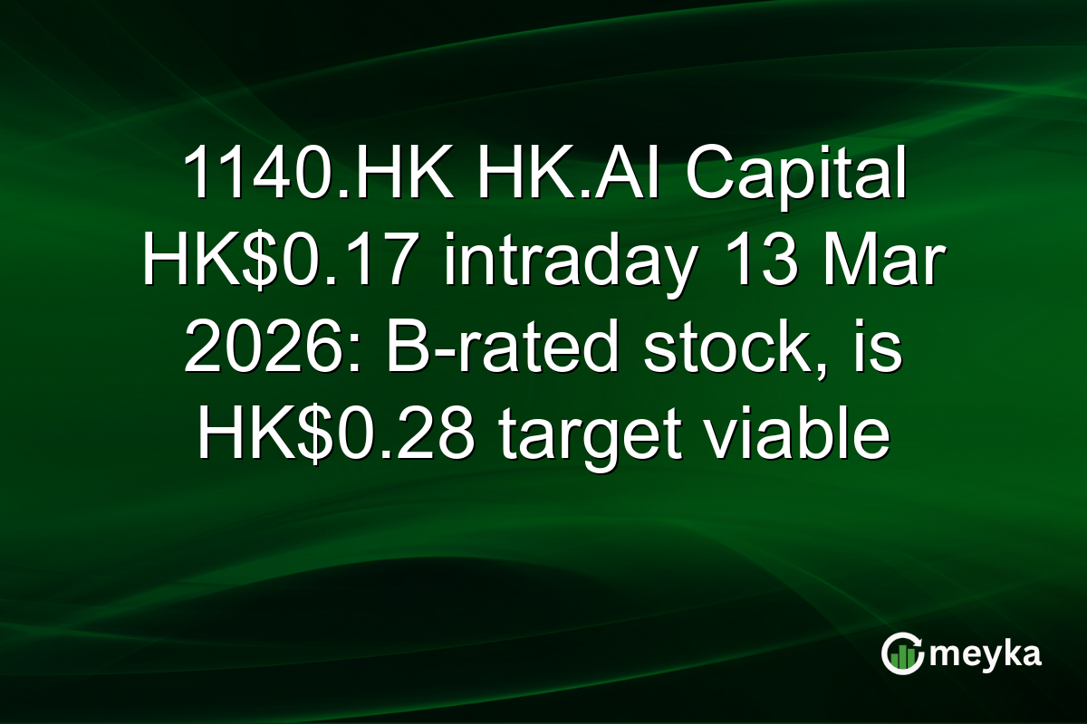 1140.HK HK.AI Capital HK$0.17 intraday 13 Mar 2026: B-rated stock, is HK$0.28 target viable