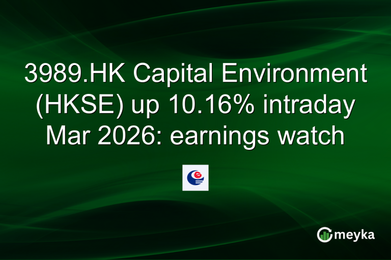 3989.HK Capital Environment (HKSE) up 10.16% intraday Mar 2026: earnings watch