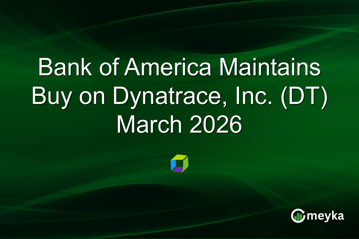 Bank of America Maintains Buy on Dynatrace, Inc. (DT) March 2026