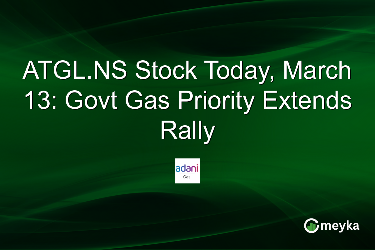 ATGL.NS Stock Today, March 13: Govt Gas Priority Extends Rally