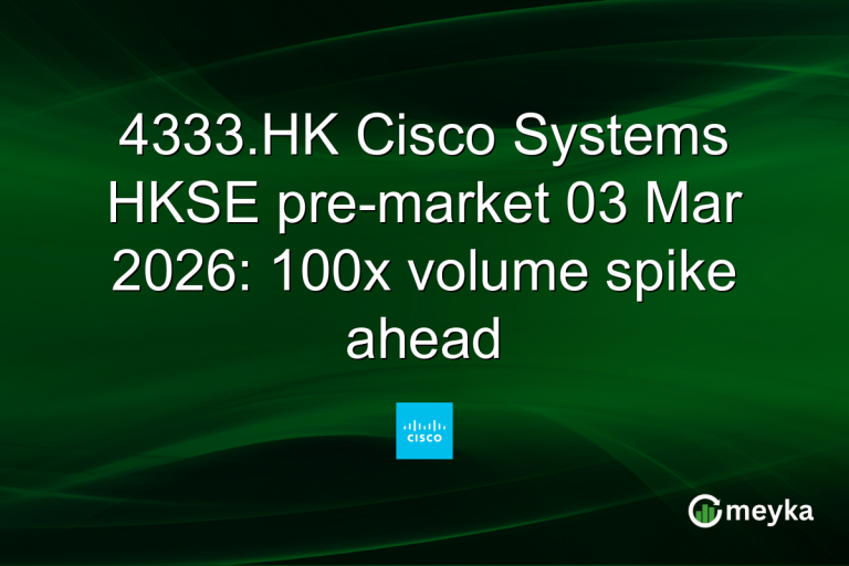 4333.HK Cisco Systems HKSE pre-market 03 Mar 2026: 100x volume spike ahead