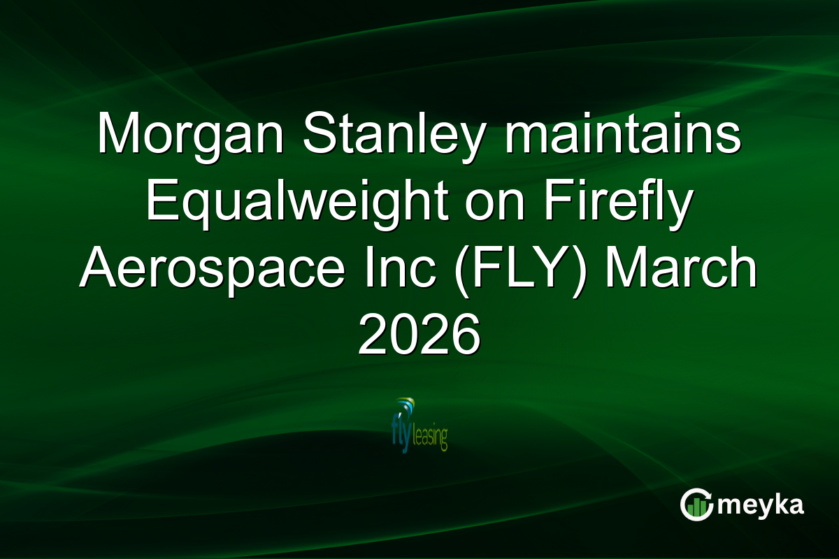 Morgan Stanley maintains Equalweight on Firefly Aerospace Inc (FLY) March 2026