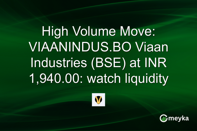 High Volume Move: VIAANINDUS.BO Viaan Industries (BSE) at INR 1,940.00: watch liquidity