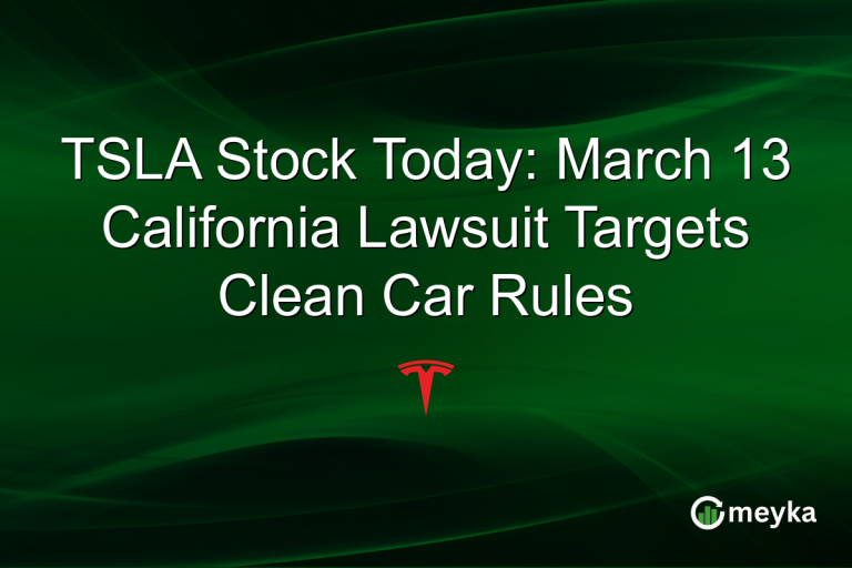TSLA Stock Today: March 13 California Lawsuit Targets Clean Car Rules