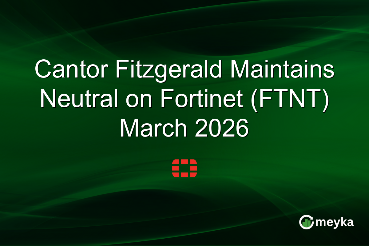Cantor Fitzgerald Maintains Neutral on Fortinet (FTNT) March 2026