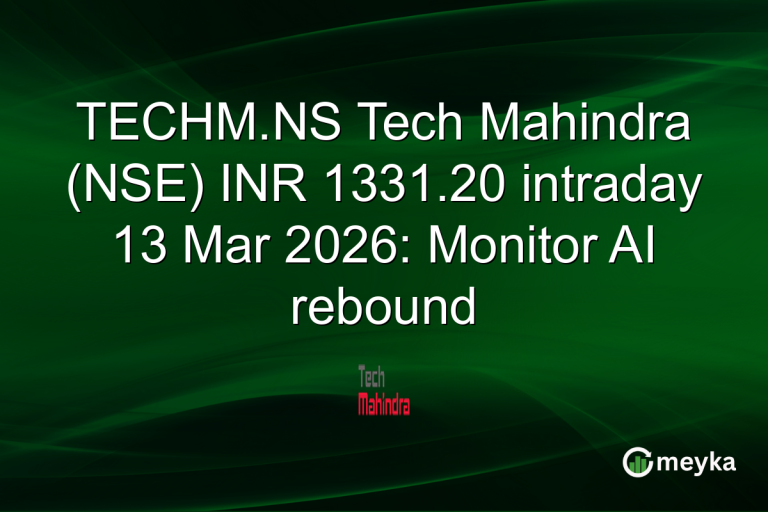 TECHM.NS Tech Mahindra (NSE) INR 1331.20 intraday 13 Mar 2026: Monitor AI rebound