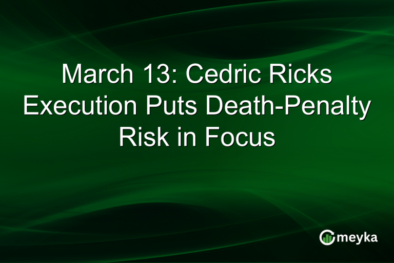 March 13: Cedric Ricks Execution Puts Death-Penalty Risk in Focus