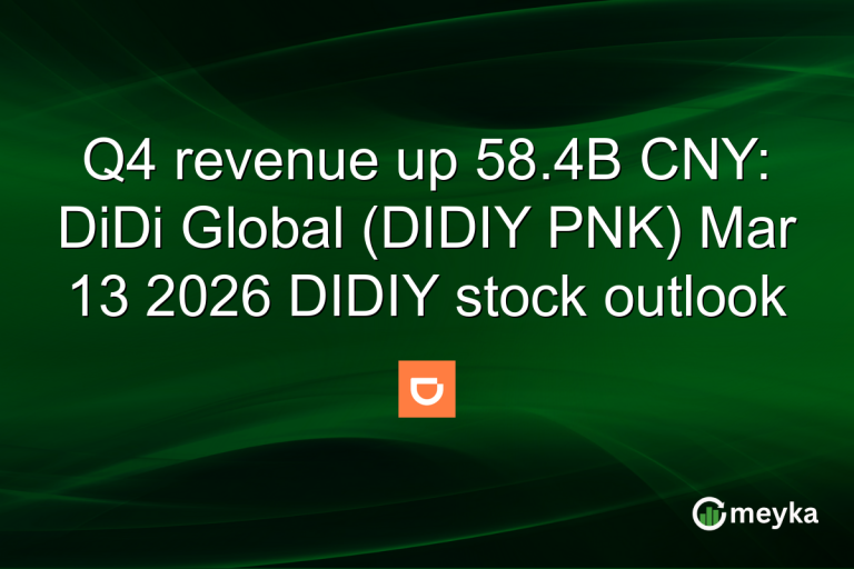 Q4 revenue up 58.4B CNY: DiDi Global (DIDIY PNK) Mar 13 2026 DIDIY stock outlook