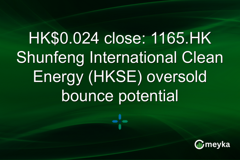 HK$0.024 close: 1165.HK Shunfeng International Clean Energy (HKSE) oversold bounce potential