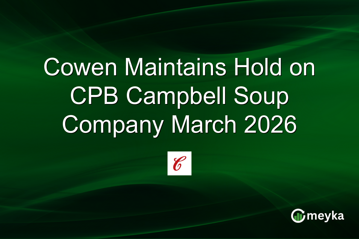 Cowen Maintains Hold on CPB Campbell Soup Company March 2026